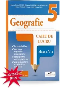 Coperta cărții Geografie. Caiet de lucru. Clasa a V-a