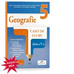 Coperta cărții Geografie. Caiet de lucru. Clasa a V-a
