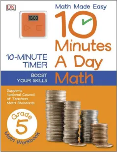 Coperta cărții 10 Minutes a Day: Math, Fifth Grade
