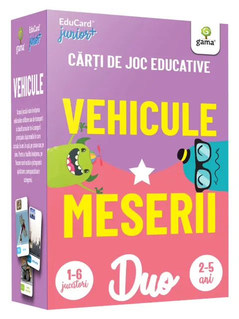 Coperta cărții DuoCard - Vehicule Meserii