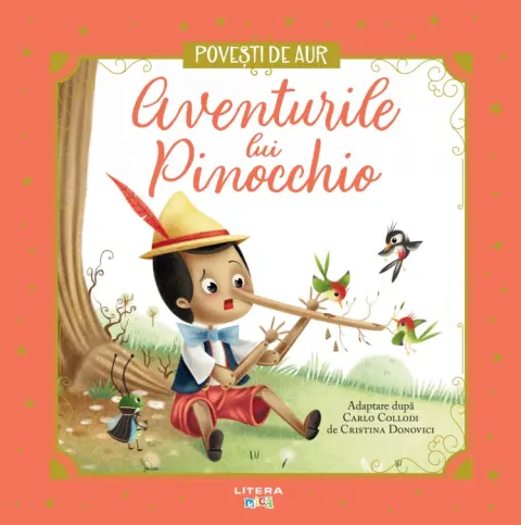 Coperta cărții Aventurile lui Pinocchio. Volumul 6. Povesti de Aur