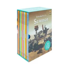 Coperta cărții Children Introduction To Science For Beginners (Series 1) 10 Hardback Book collection Set: (Astronomy, Electricity, Food Chains, Forces And Motion, ... Storms, Sun, Moon And Stars, Volcanoes)
