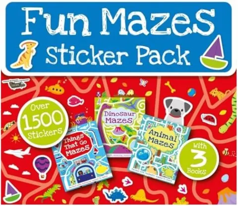 Coperta cărții Fun Mazes Sticker Pack - Igloo Books Ltd
