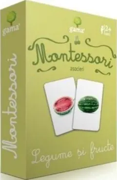Coperta cărții Montessori. Asocieri - Legume si fructe