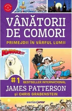 Coperta cărții Vanatorii de comori (vol. 4): Primejdii in varful lumii