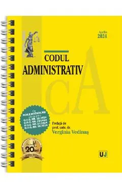 Coperta cărții Codul administrativ Aprilie 2024 Ed.Spiralata