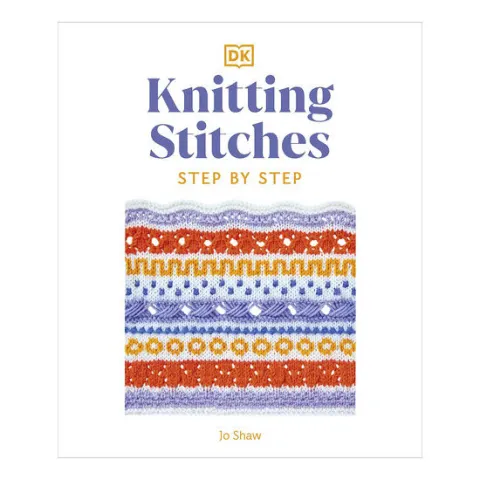 Coperta cărții Knitting stitches: step-by-step