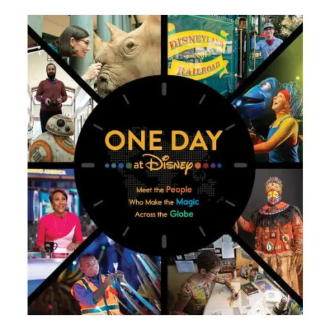 Coperta cărții One day at Disney: meet the people who make the magic across the globe