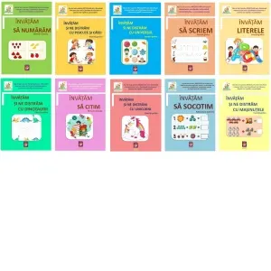 Coperta cărții Pachet Fise de lucru pentru prescolari (10 carti)