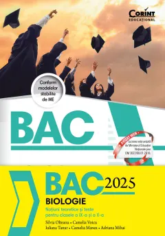 Coperta cărții Bacalaureat 2025. Biologie. Noțiuni teoretice și teste pentru clasele a IX-a și a X-a