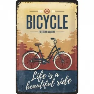 Coperta cărții Placa metalica 20x30 Bicycle, Beautiful Ride