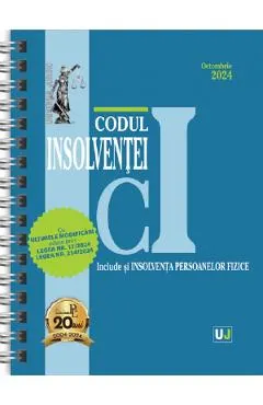 Coperta cărții Codul insolventei Octombrie 2024 Ed. Spiralata