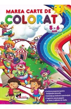 Coperta cărții Marea carte de colorat 5-6 ani |