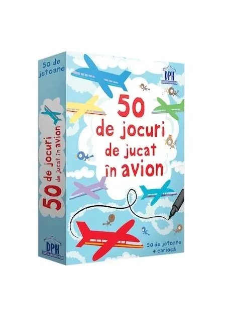 Coperta cărții 50 de jocuri de jucat in avion |