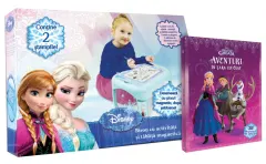Coperta cărții Set Birou Tăbliță magnetică + Carte Regatul de gheață. Aventuri în țara lui Olaf