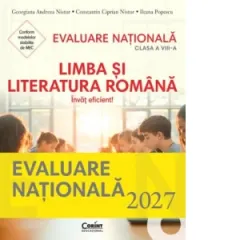 Coperta cărții Pachet Evaluare Nationala 2027, clasa a VIII-a: Limba si literatura romana. Invat eficient! + Ghid modele si sugestii de rezolvare