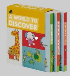 Coperta cărții A World to Discover - 3 Board Book Box Set