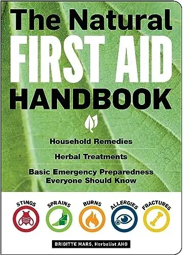 Coperta cărții The natural first aid handbook, Brigitte Mars