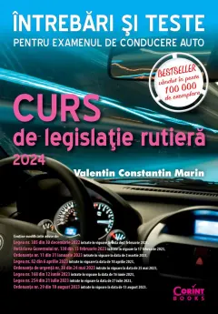 Coperta cărții Curs de legislație rutieră 2024. Întrebări și teste