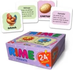 Coperta cărții 24 jetoane. Rime potrivite