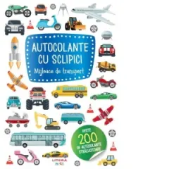 Coperta cărții Autocolante cu sclipici. Mijloace de transport