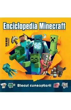 Coperta cărții enciclopedia minecraft. blocul cunoasterii
