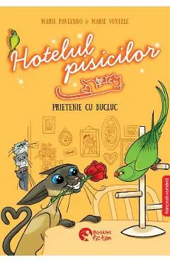 Coperta cărții Hotelul pisicilor: Prietenie cu bucluc. Editie bilingva - Marie Pavlenko, Marie Voyelle