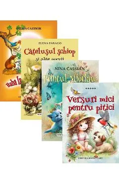 Coperta cărții Pachet 4 carti. Poezii ilustrate - Otilia Cazimir, Elena Farago, Nina Cassian