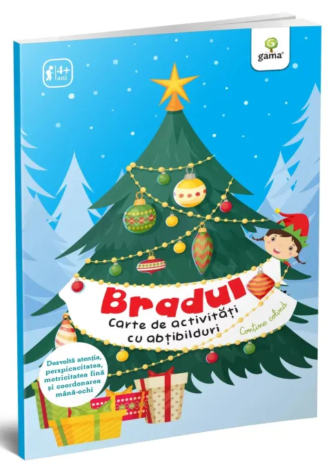 Coperta cărții Bradul.Carte de activități cu abțibilduri