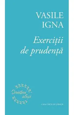 Coperta cărții Exercitii de prudenta