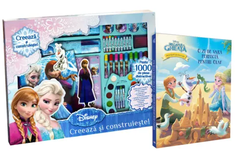 Coperta cărții Set Creativ + Carte Regatul de Gheață. O zi de vară perfectă pentru Olaf
