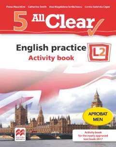 Coperta cărții All Clear. English practice. Activity book. L 2. Lectia de engleza (clasa a V-a)