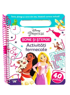 Coperta cărții Disney. Printese. Scrie si sterge. Activitati fermecate