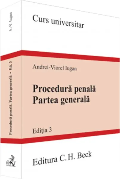 Coperta cărții Procedură penală. Partea generală. Ediția 3