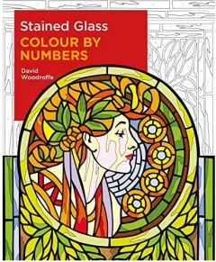 Coperta cărții Stained Glass Colour by Numbers