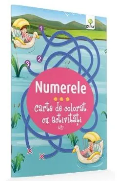 Coperta cărții Numerele - Carte de colorat cu activitati