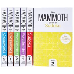 Coperta cărții The Mammoth Book of Crosswords, Word Searches and Sudoku: 6 Books
