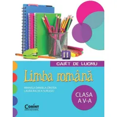 Coperta cărții Limba romana. Caiet de lucru pentru clasa a V-a