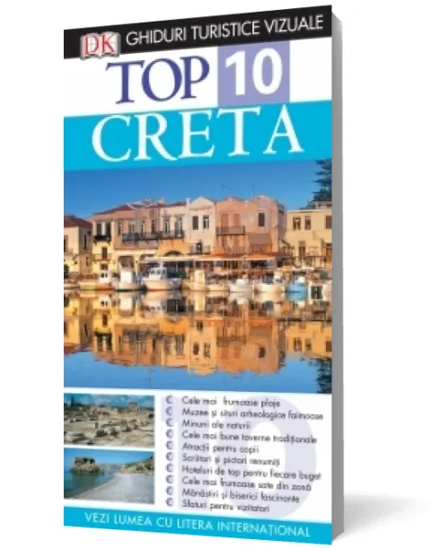 Coperta cărții Top 10. CRETA Ghid turistic vizual
