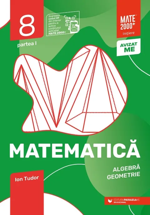 Coperta cărții Matematică. Algebră, geometrie. Caiet de lucru. Clasa a VIII-a. Inițiere. Partea I