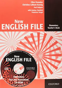 Coperta cărții New English File Elementary Teacher's Book with Test and CD-ROM- REDUCERE 50%