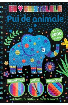 Coperta cărții Activitati cu cristale. Pui de animale