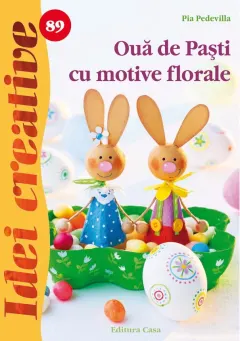 Coperta cărții Ouă de Paști cu motive florale