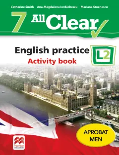 Coperta cărții All Clear. English practice. Activity book. L 2. Lectia de engleza (clasa a VII-a)