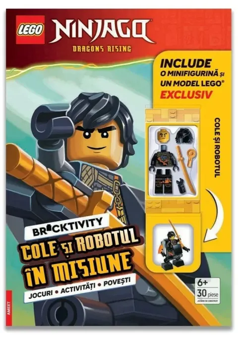 Coperta cărții LEGO (Bricktivity Ninjago ) - Cole si Robotul in misiune