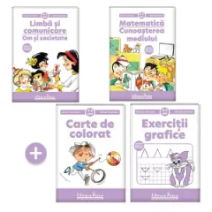 Coperta cărții Pachet educational 4-5 ani, M. Andreianu (Set + Exercitii grafice + Carte de colorat)
