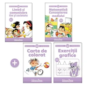 Coperta cărții Pachet educational 4-5 ani, M. Andreianu (Set + Exercitii grafice + Carte de colorat)