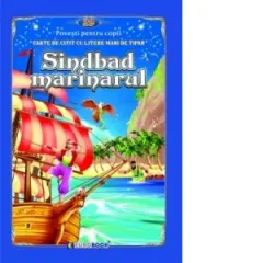Coperta cărții Sindbad marinarul. Carte de citit cu litere mari de tipar