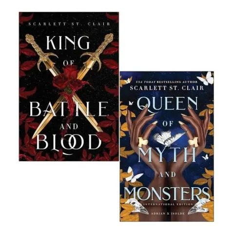 Coperta cărții Adrian X Isolde Series Collection 2 Books Set By Scarlett St Clair (King of Battle and Blood, Queen of Myth and Monsters)