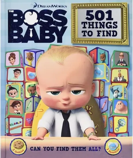Coperta cărții 501 Things to Find (Who's Hiding Boss Baby)